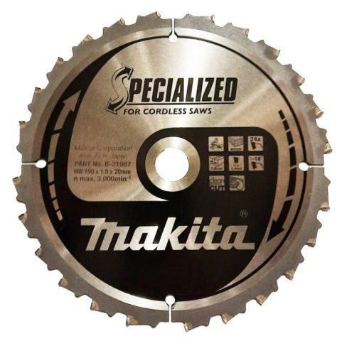 T.C.T. Zāģripa SPECIALIZED 190X1.9X20mm -18° T24 B-21967