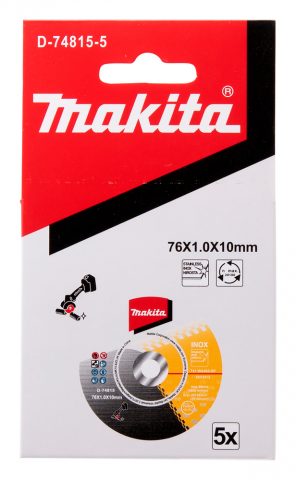 Griezripa 76×1.0x10mm WA60T, RST (5gab.) D-74815-5 Makita (DMC300z)