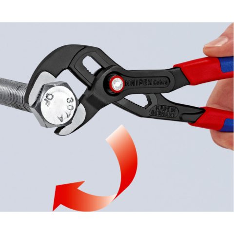 Bīdāmā Knaible (Roratslēga) 8721250 Knipex Cobra 250mm QuickSet ar pogu